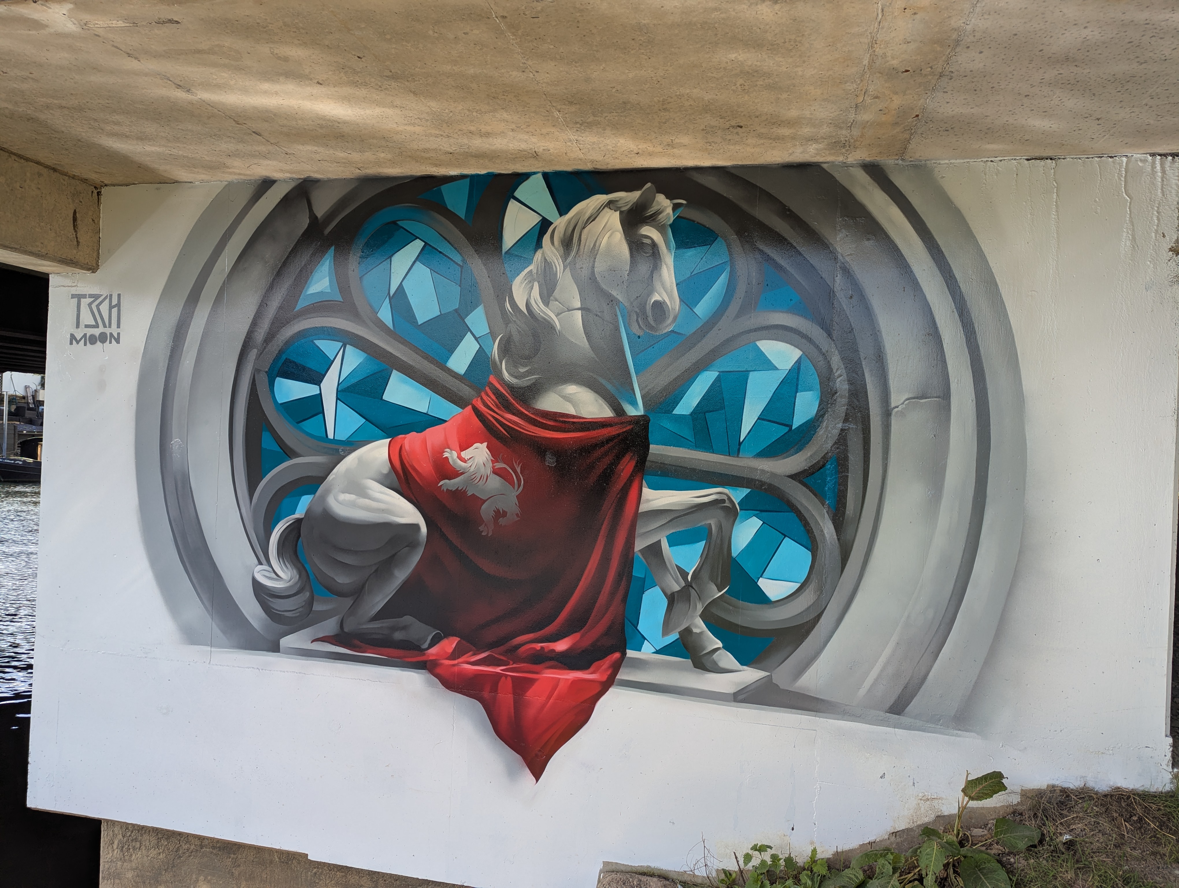 The Battle of Evesham mural